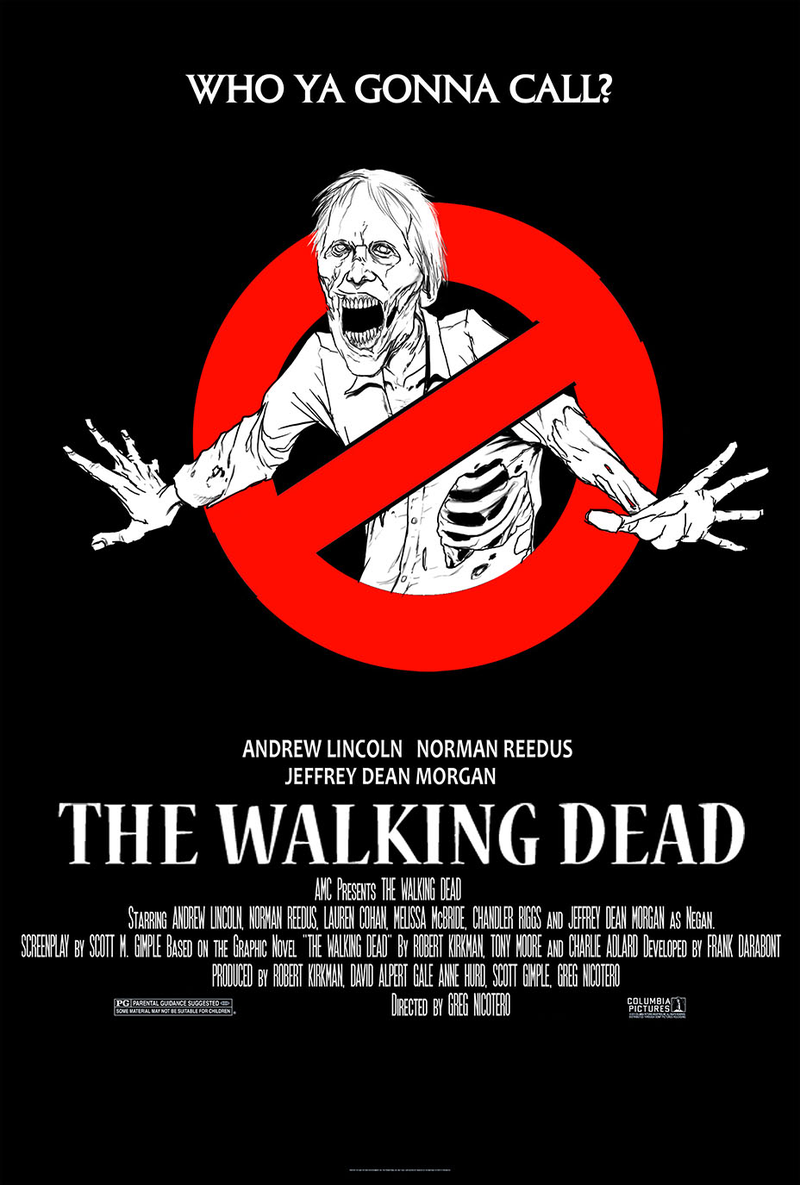 Illustration for article titled The Walking Dead Takes Over Some of the Most Famous Movie Posters Ever